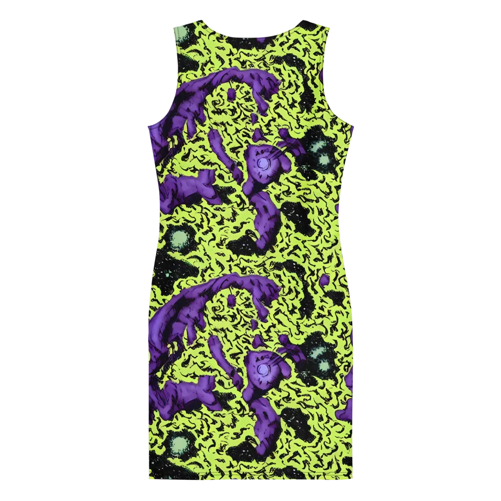Violet Mayhem on Bodycon Dress — Back
