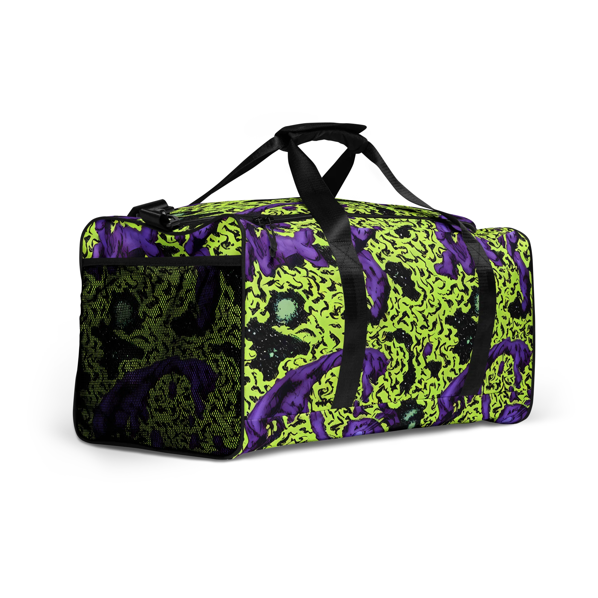 Violet Mayhem on Duffle Bag — Right Front