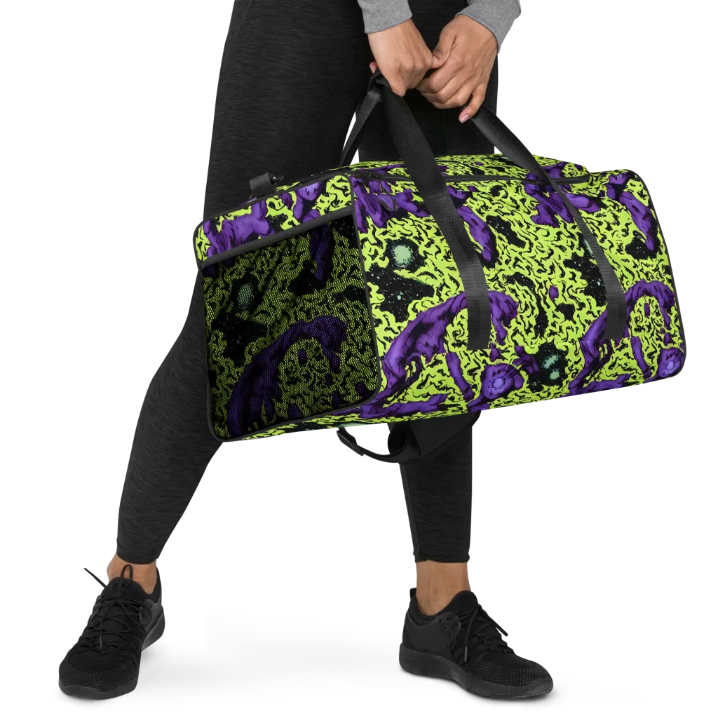 Violet Mayhem on Duffle Bag — Right Front