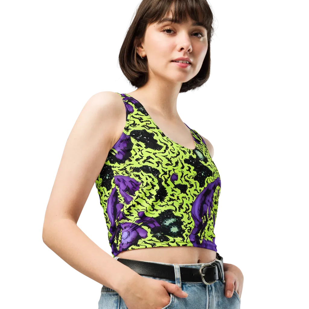 Violet Mayhem on Crop Top — Right Front