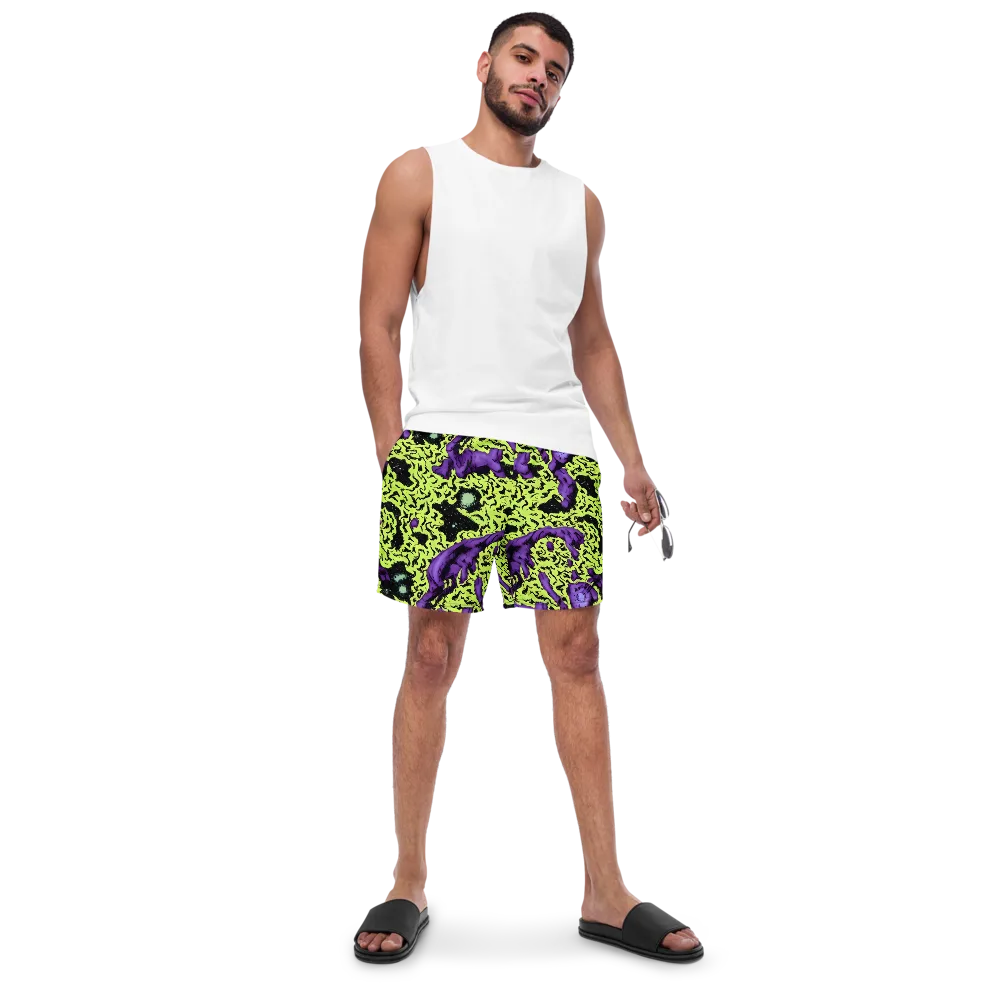 Violet Mayhem on Swim Trunks — Front