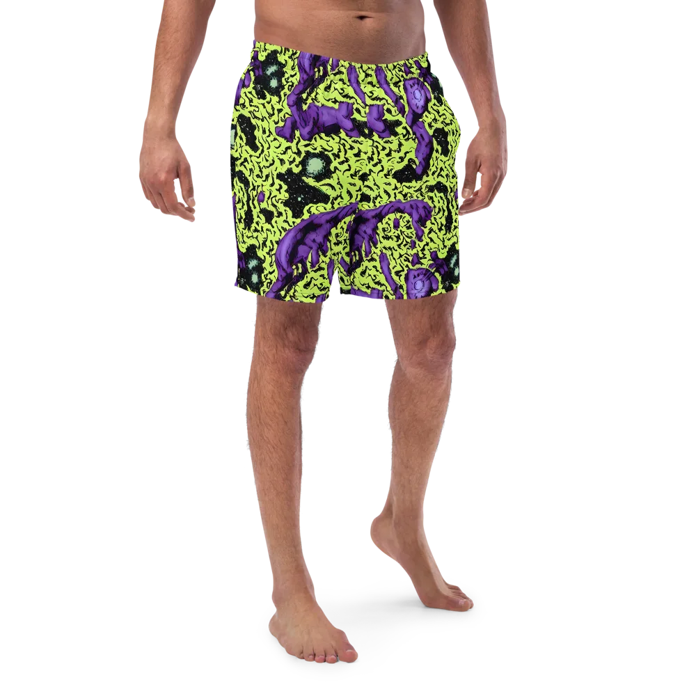 Violet Mayhem on Swim Trunks — Front