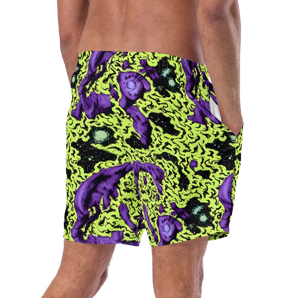Violet Mayhem on Swim Trunks — Right Back