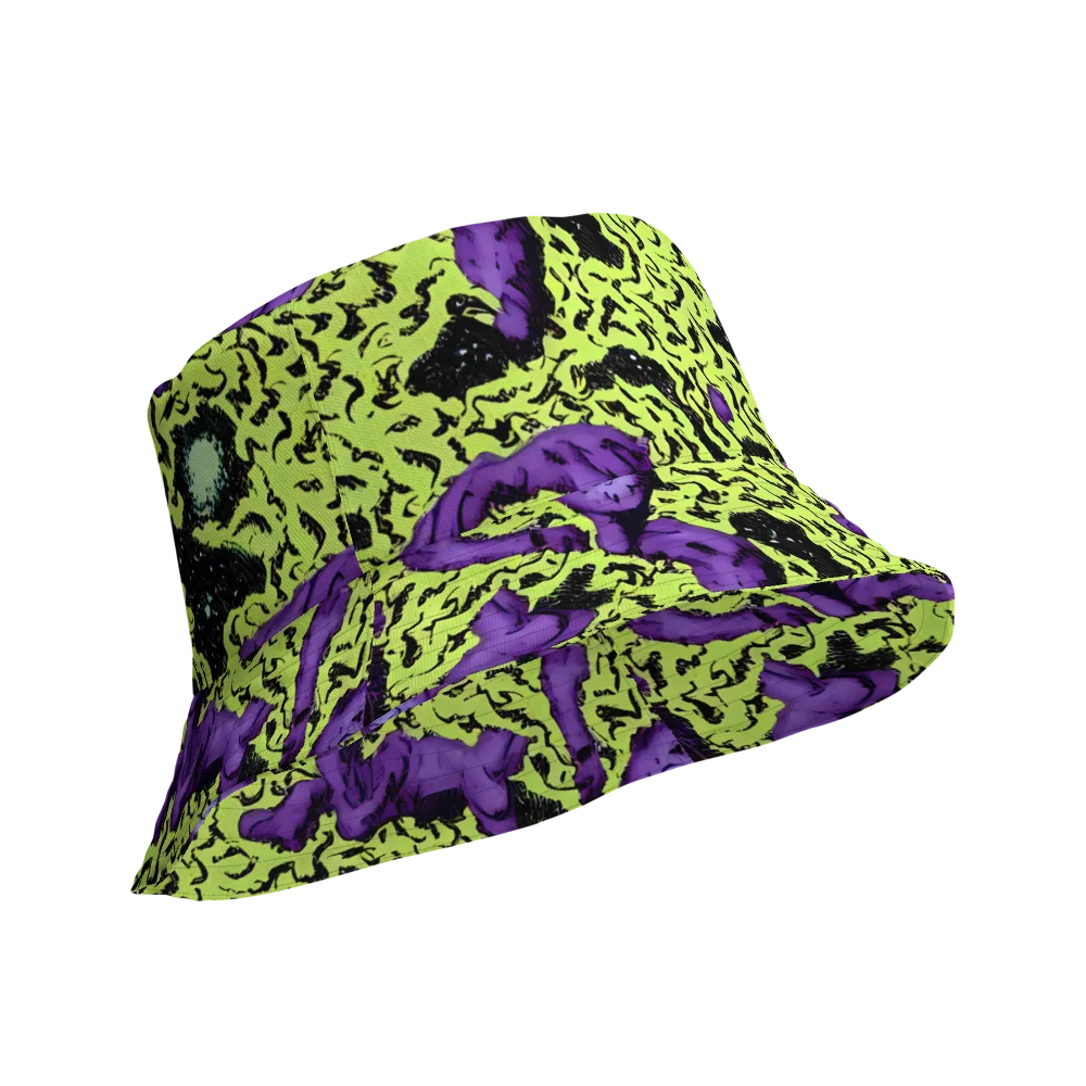 Violet Mayhem on Reversible Bucket Hat — Product details Outside