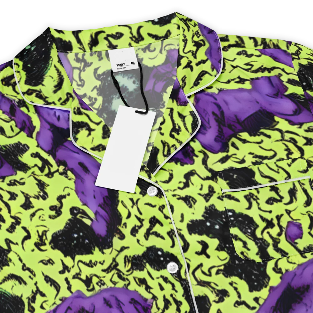 Violet Mayhem on Women's Short Sleeve Pajama Top — Product details
