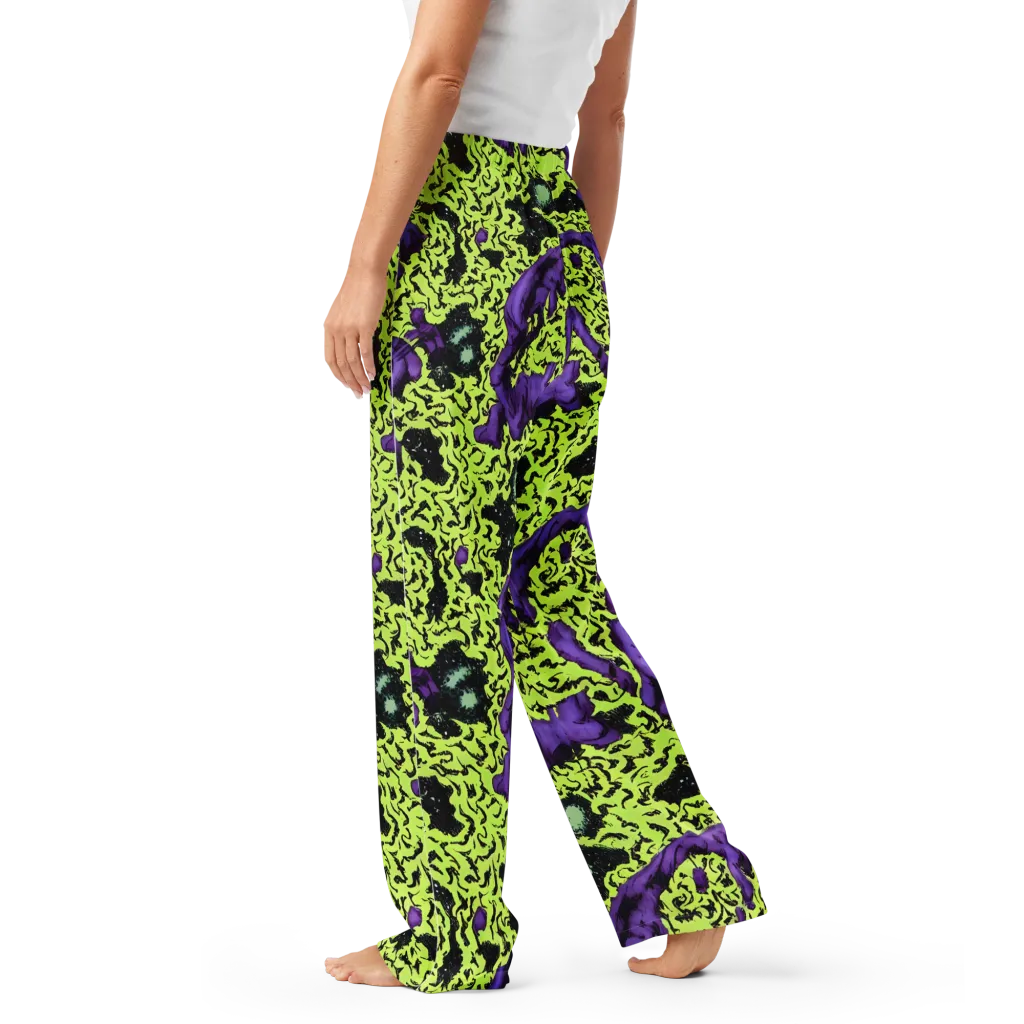 Violet Mayhem on Women's Pajama Pants — Left
