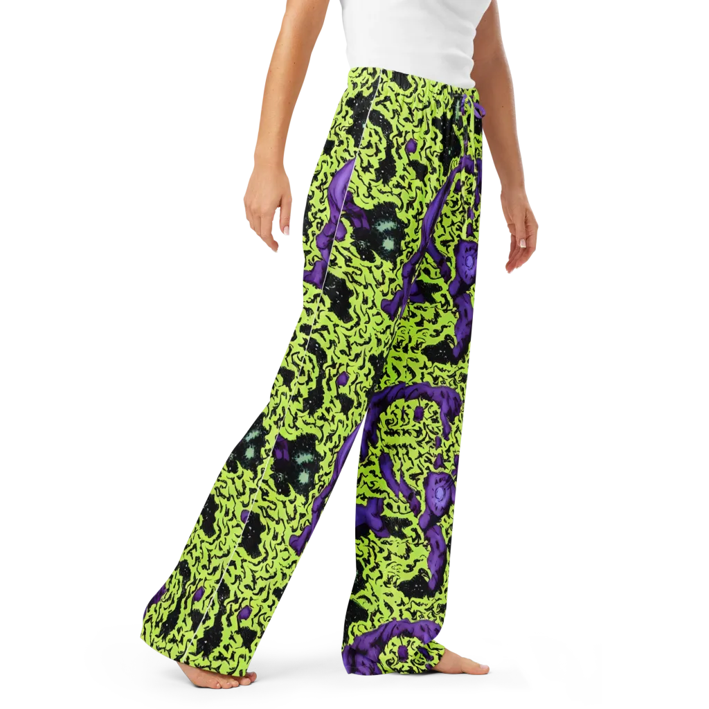 Violet Mayhem on Women's Pajama Pants — Right Front
