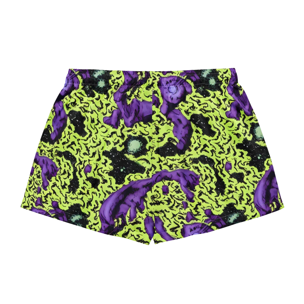 Violet Mayhem on Women's Pajama Shorts — Back