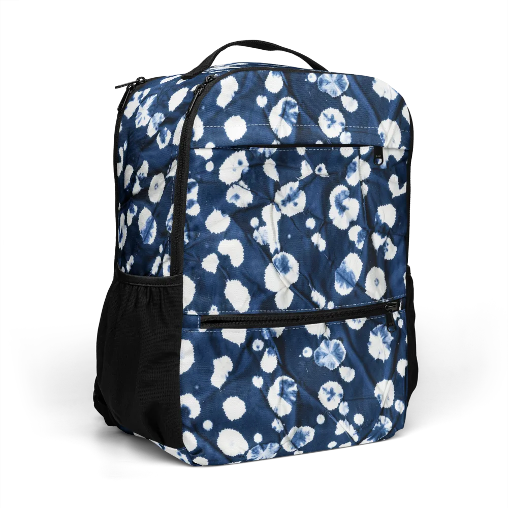 Indigo Confetti on Utility Backpack — Right Front