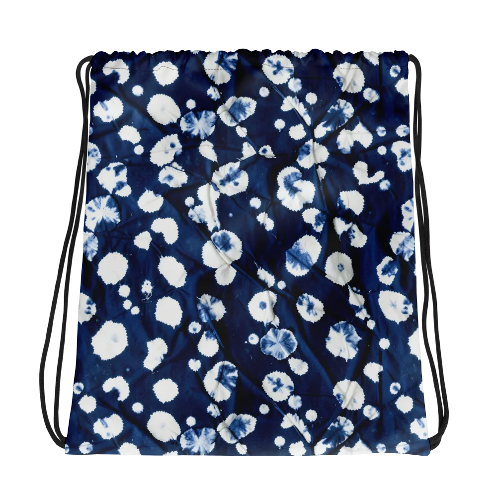 Indigo Confetti on Drawstring Bag — Photo