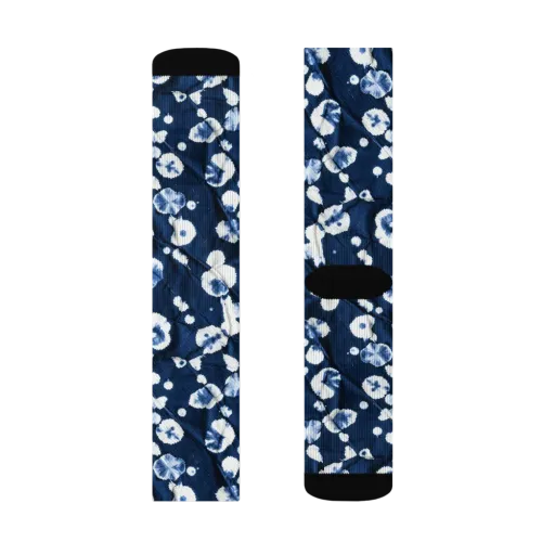 Indigo Confetti on a Socks