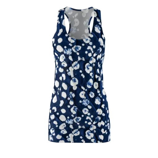 Indigo Confetti on a Racerback Dress