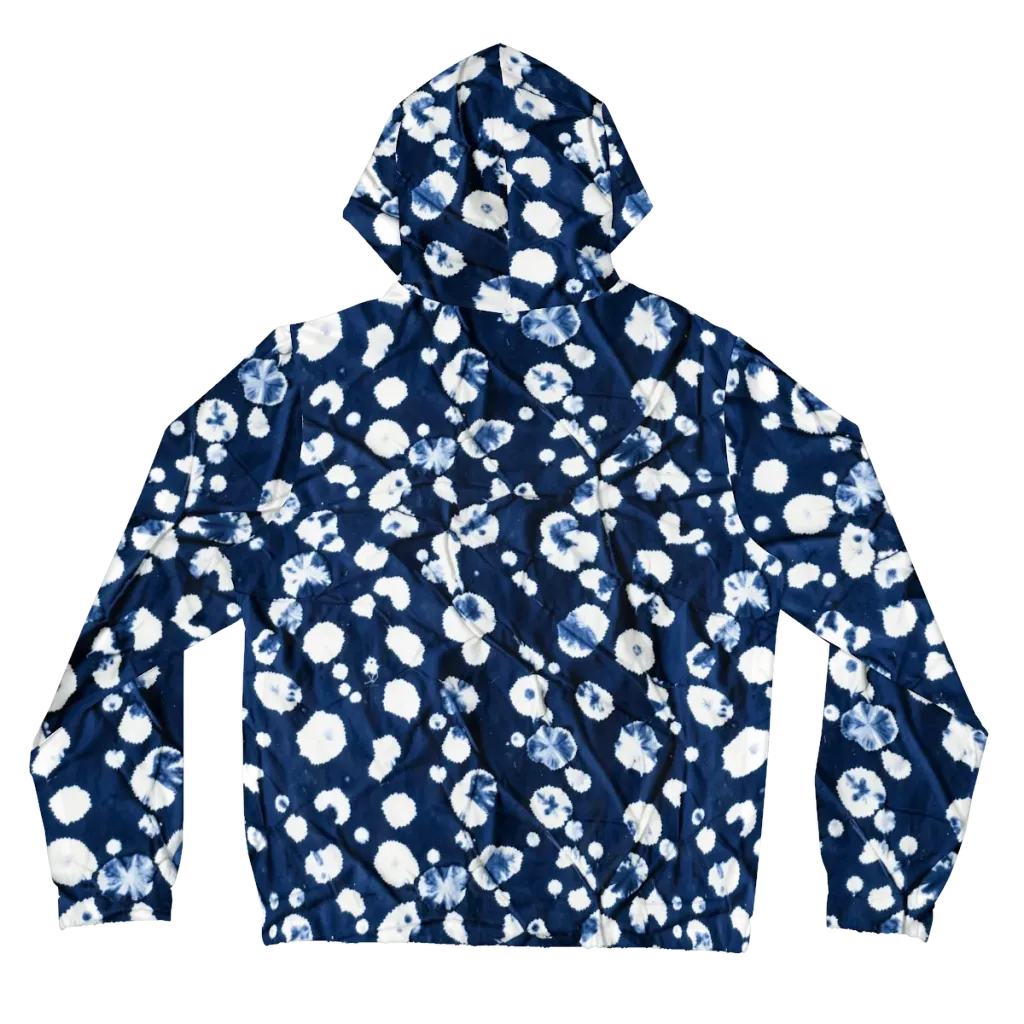 Indigo Confetti on Women's Full-Zip Hoodie — Back