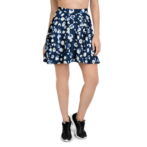 Indigo Confetti on a Skater Skirt