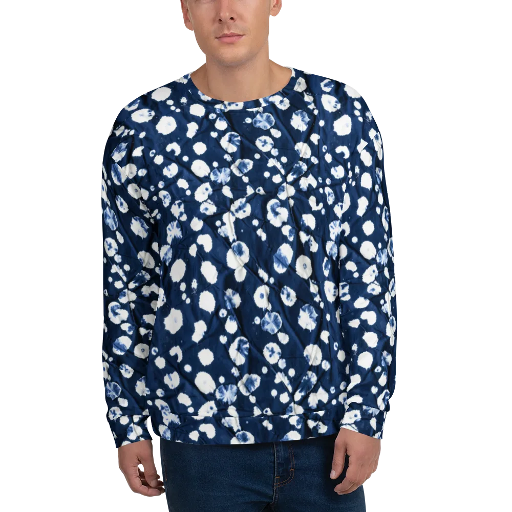 Indigo Confetti on Sweatshirt — Front
