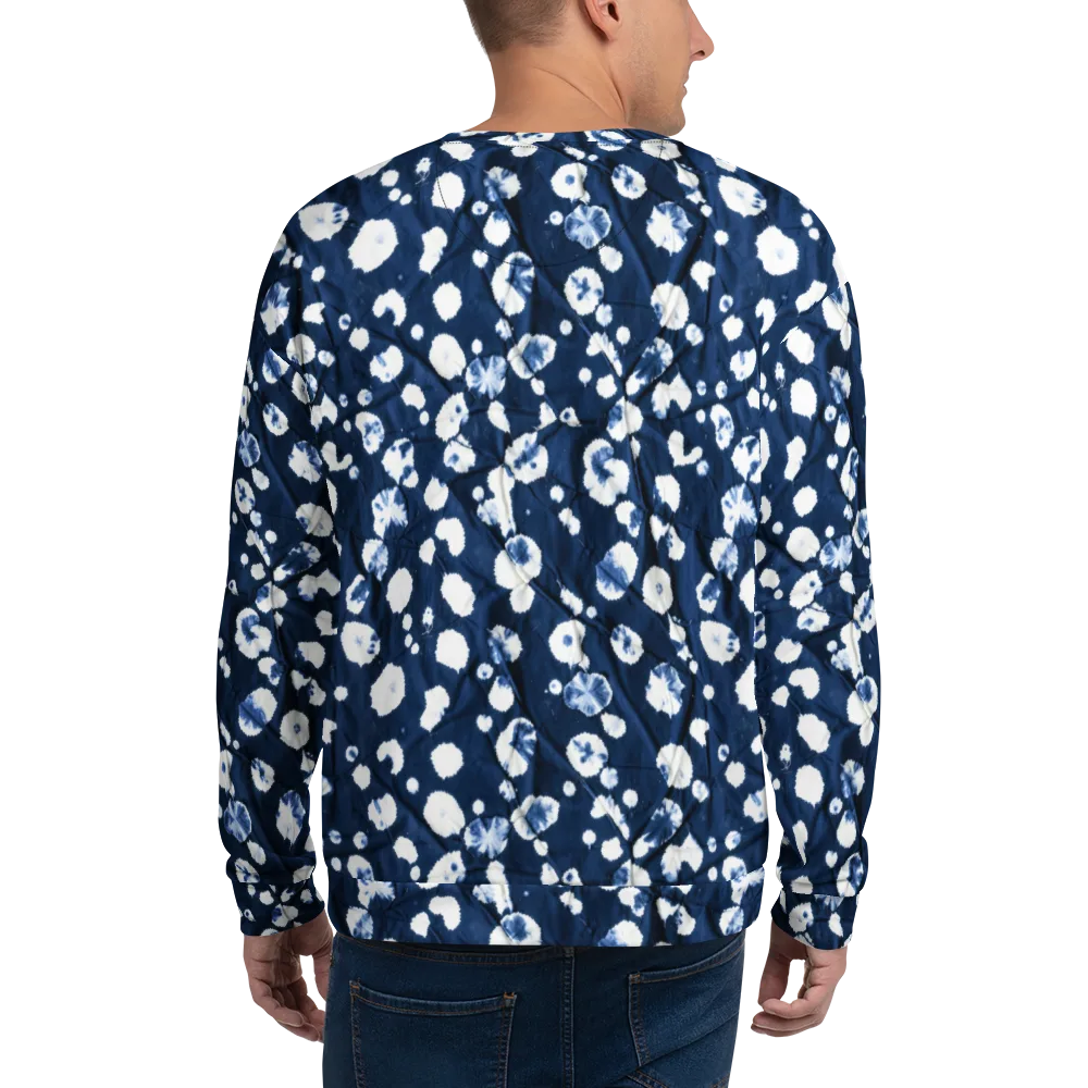 Indigo Confetti on Sweatshirt — Back