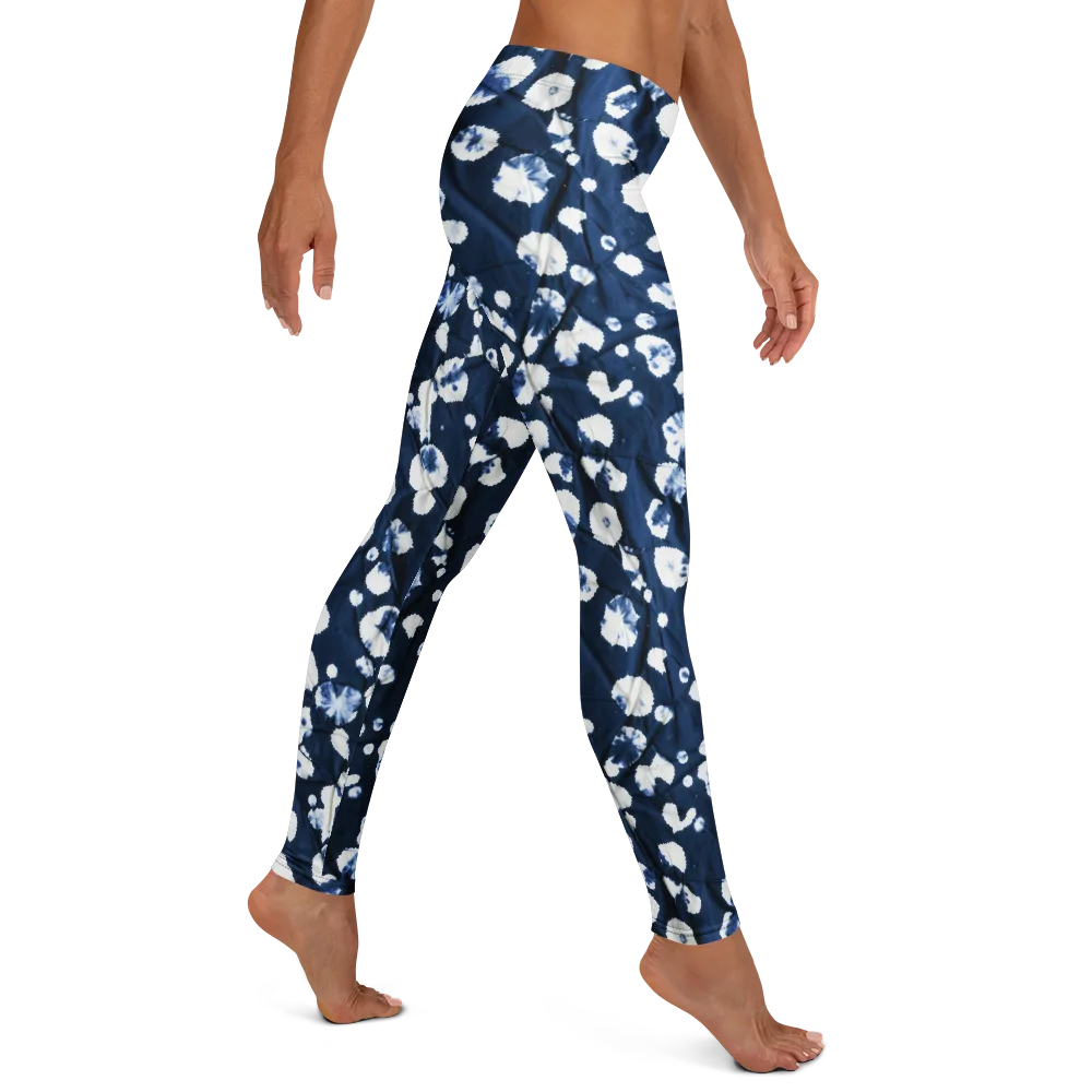 Indigo Confetti on Leggings — Right
