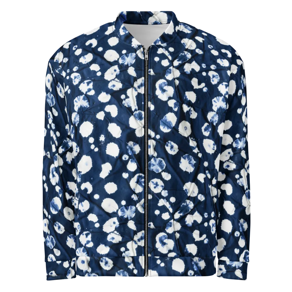 Indigo Confetti on Bomber Jacket — Front
