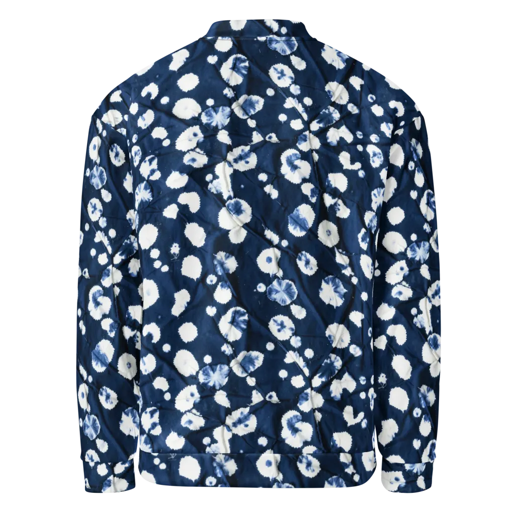 Indigo Confetti on Bomber Jacket — Back