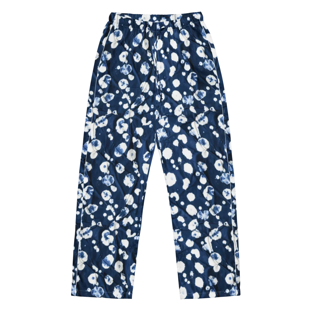 Indigo Confetti on Women's Pajama Pants — Front