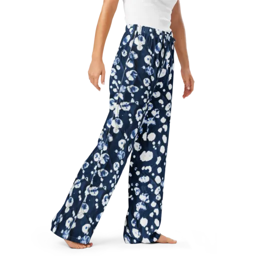 Indigo Confetti on a Women's Pajama Pants