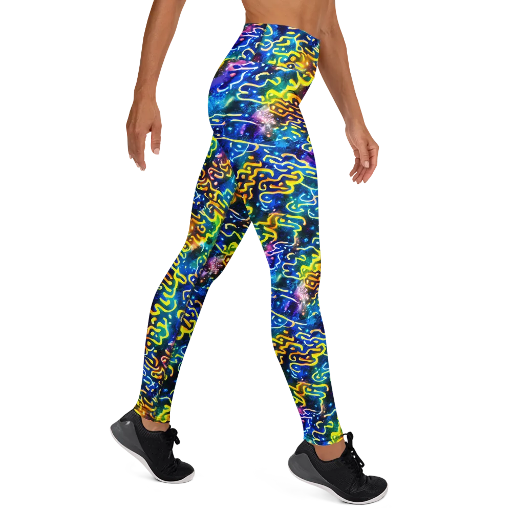 Astral Ampersand on Yoga Leggings — Right