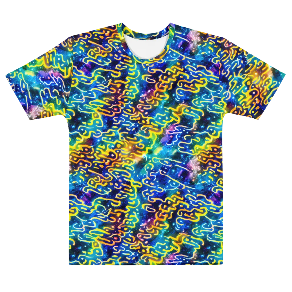Astral Ampersand on Men's Cotton Crew Neck T-Shirt — Front