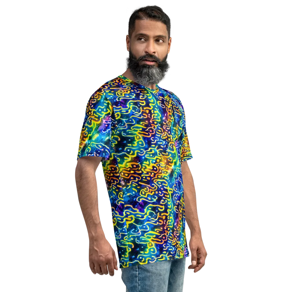 Astral Ampersand on Men's Crew Neck T-Shirt — Right