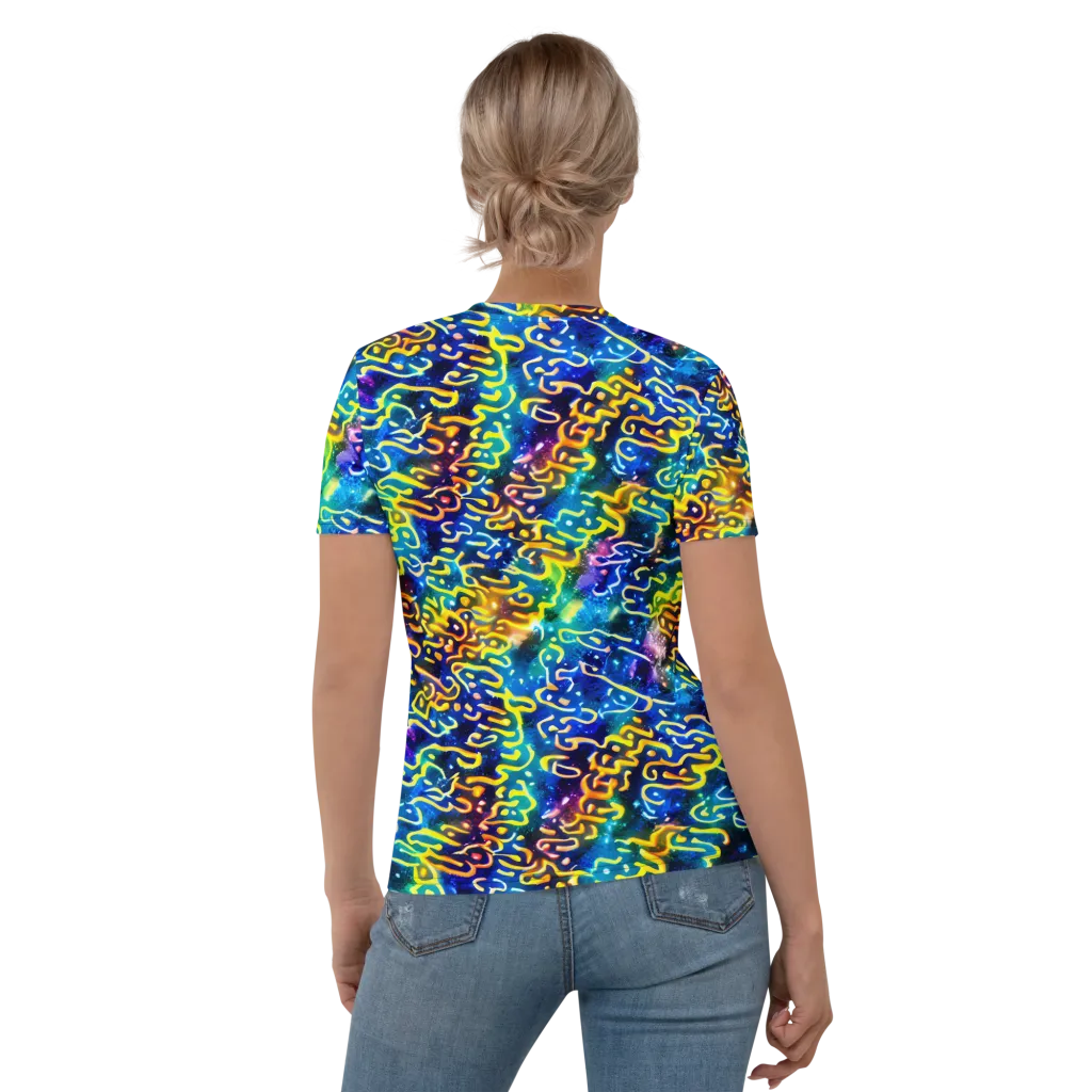 Astral Ampersand on Women's Crew Neck T-Shirt — Back