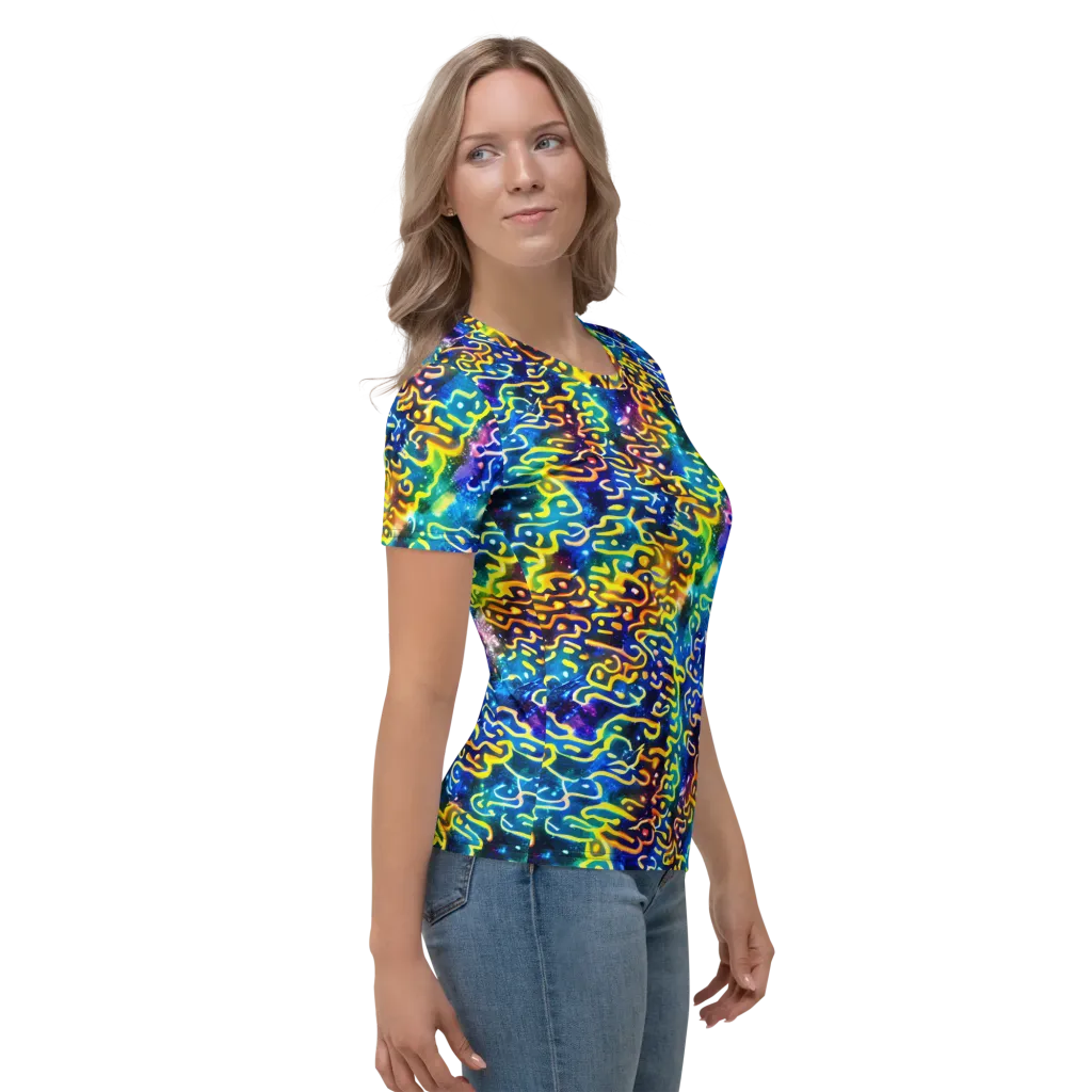 Astral Ampersand on Women's Crew Neck T-Shirt — Right