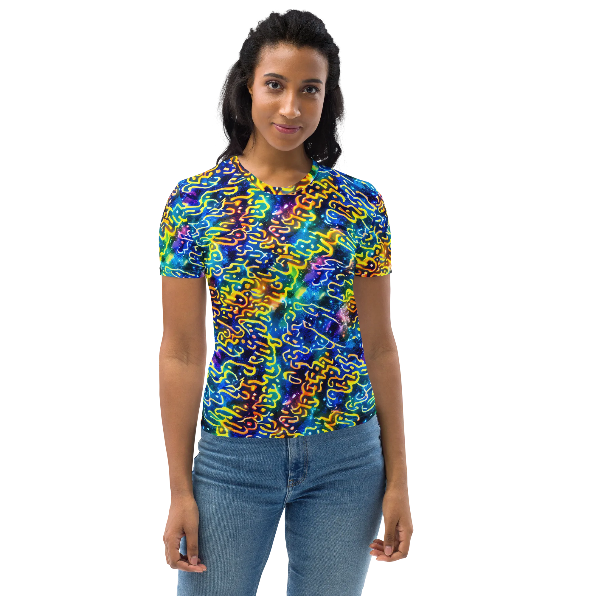 Astral Ampersand on Women's Crew Neck T-Shirt — Front