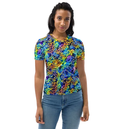 Astral Ampersand on a Women's Crew Neck T-Shirt