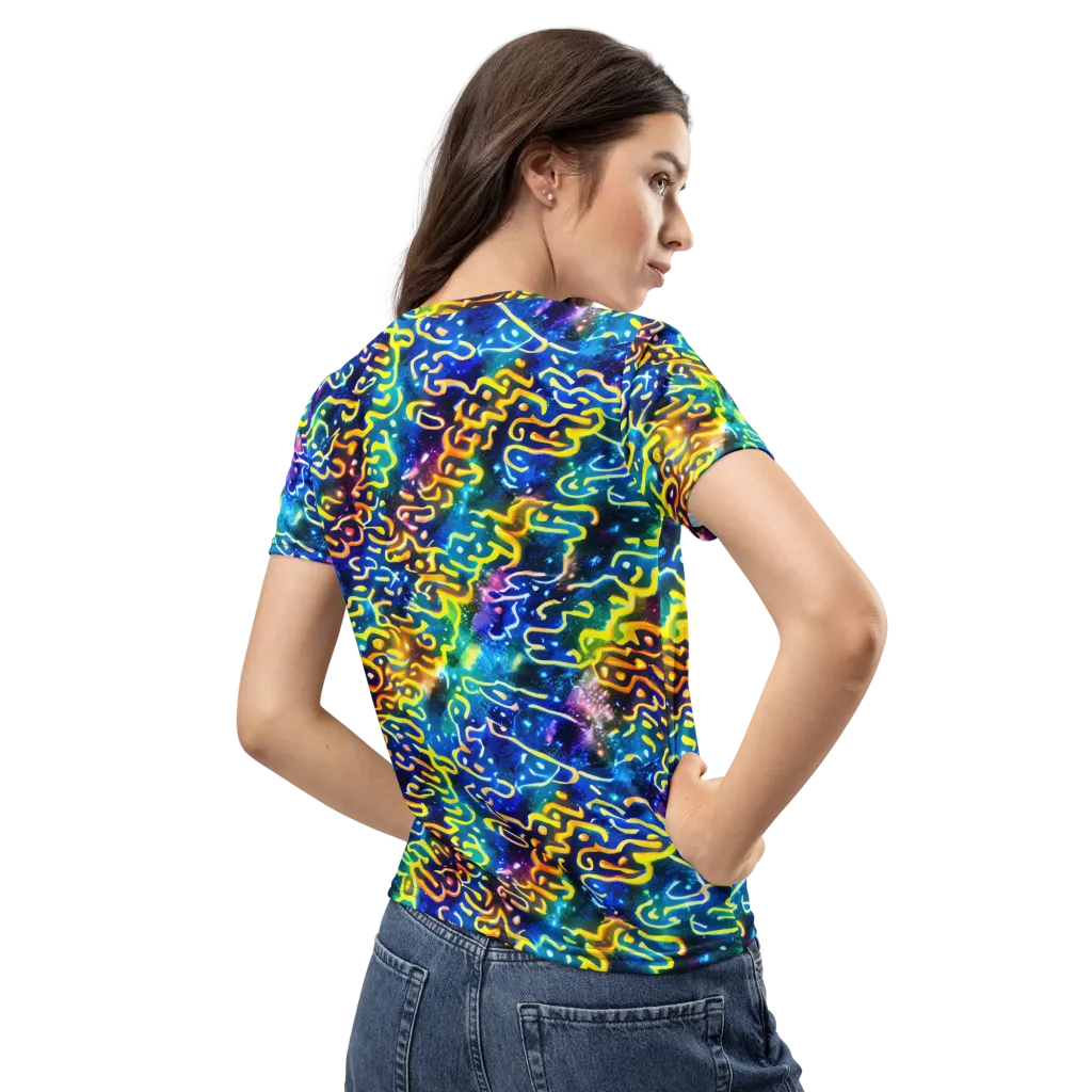Astral Ampersand on Women's Crew Neck T-Shirt — Back