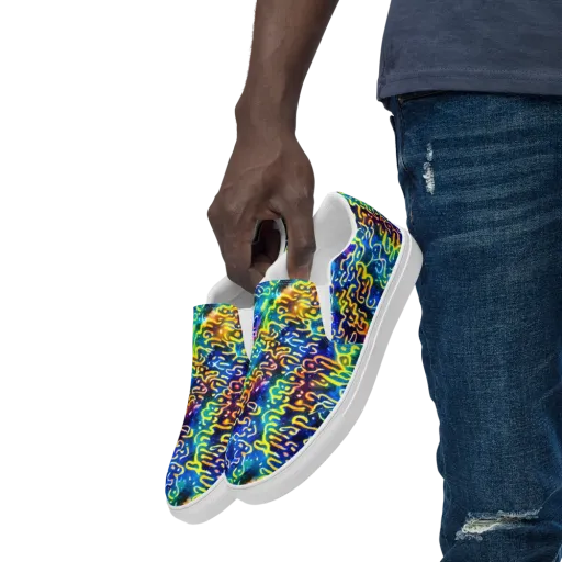 Astral Ampersand on a Men's Slip-On Canvas Shoes