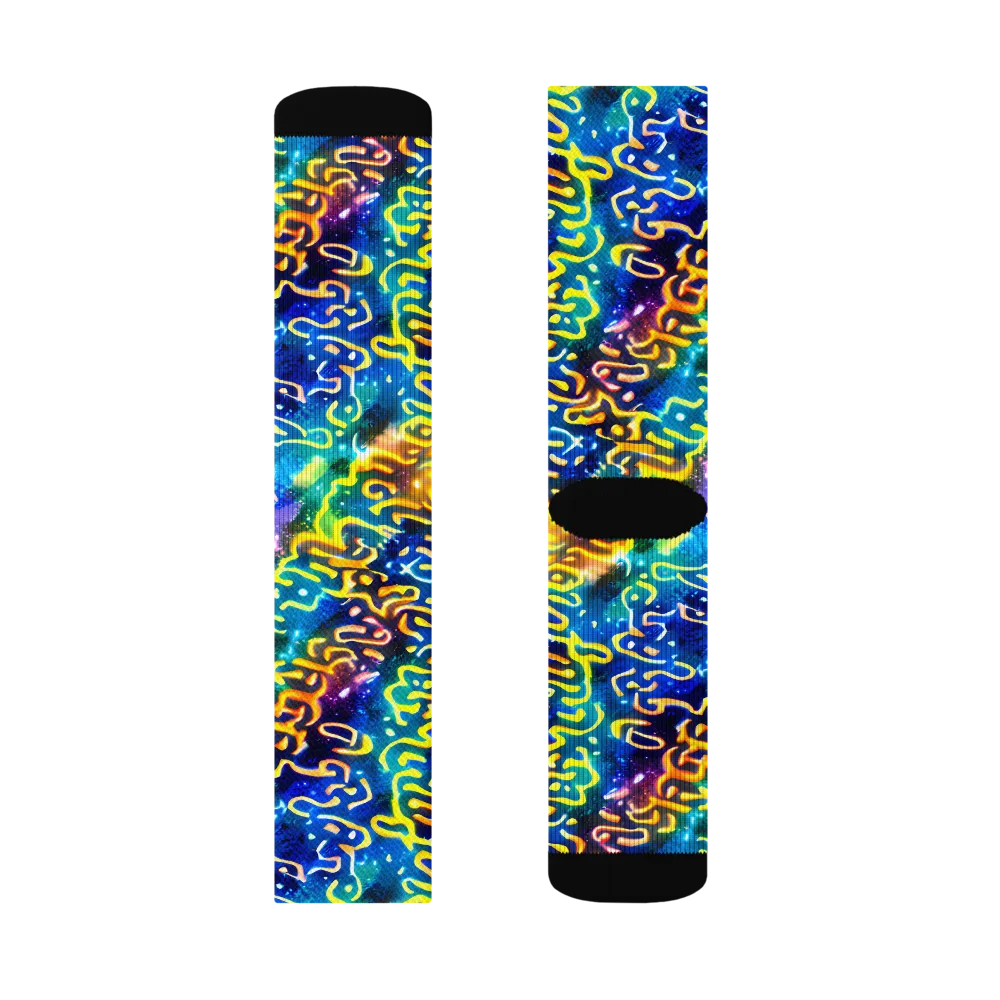 Astral Ampersand on Socks — Right Sock