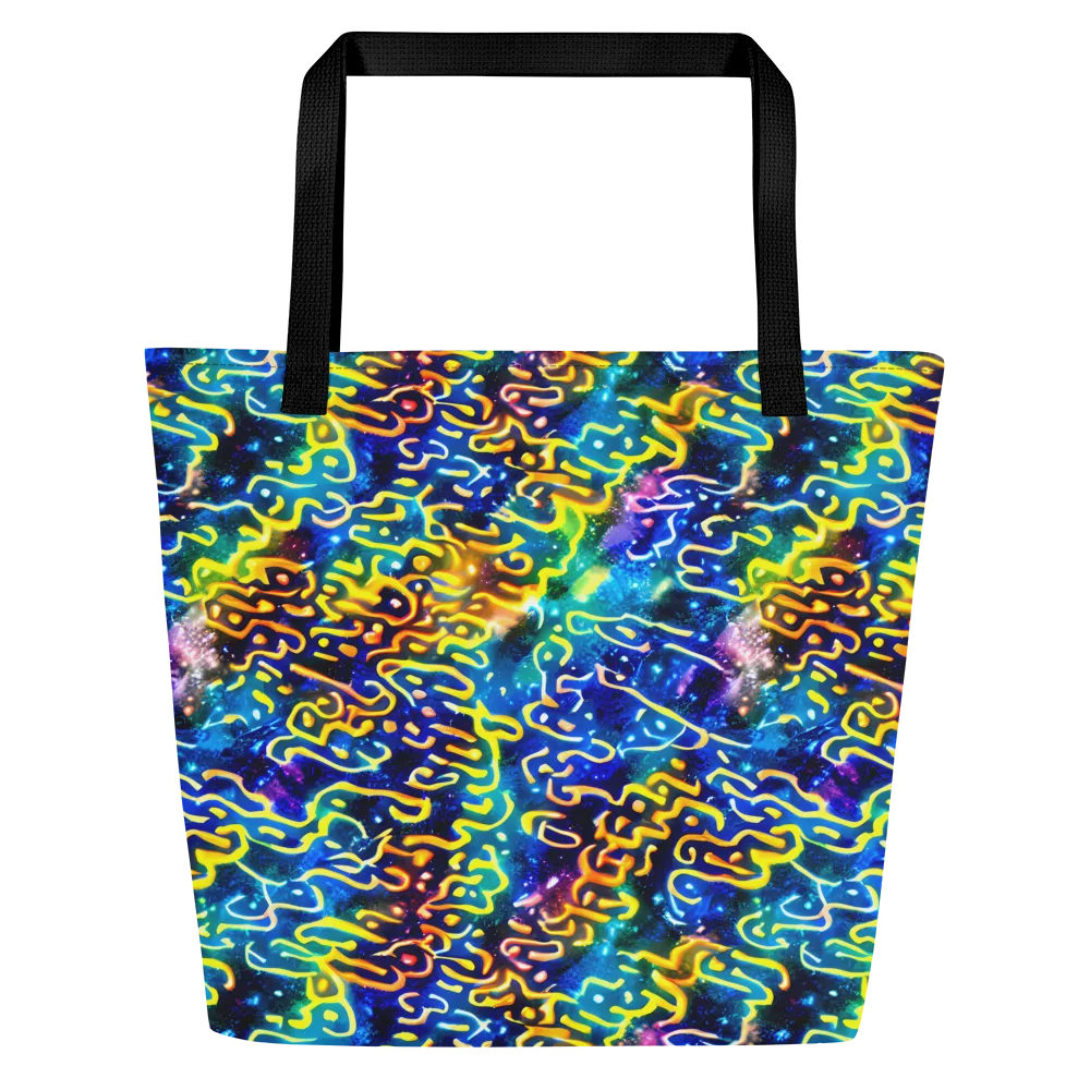 Astral Ampersand on Large Tote Bag W/ Pocket — Front