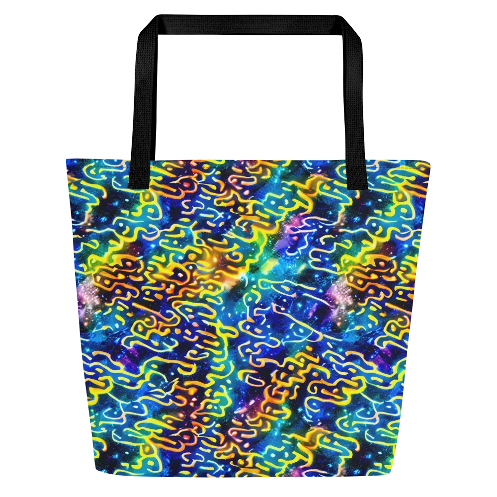 Astral Ampersand on Large Tote Bag W/ Pocket — Front
