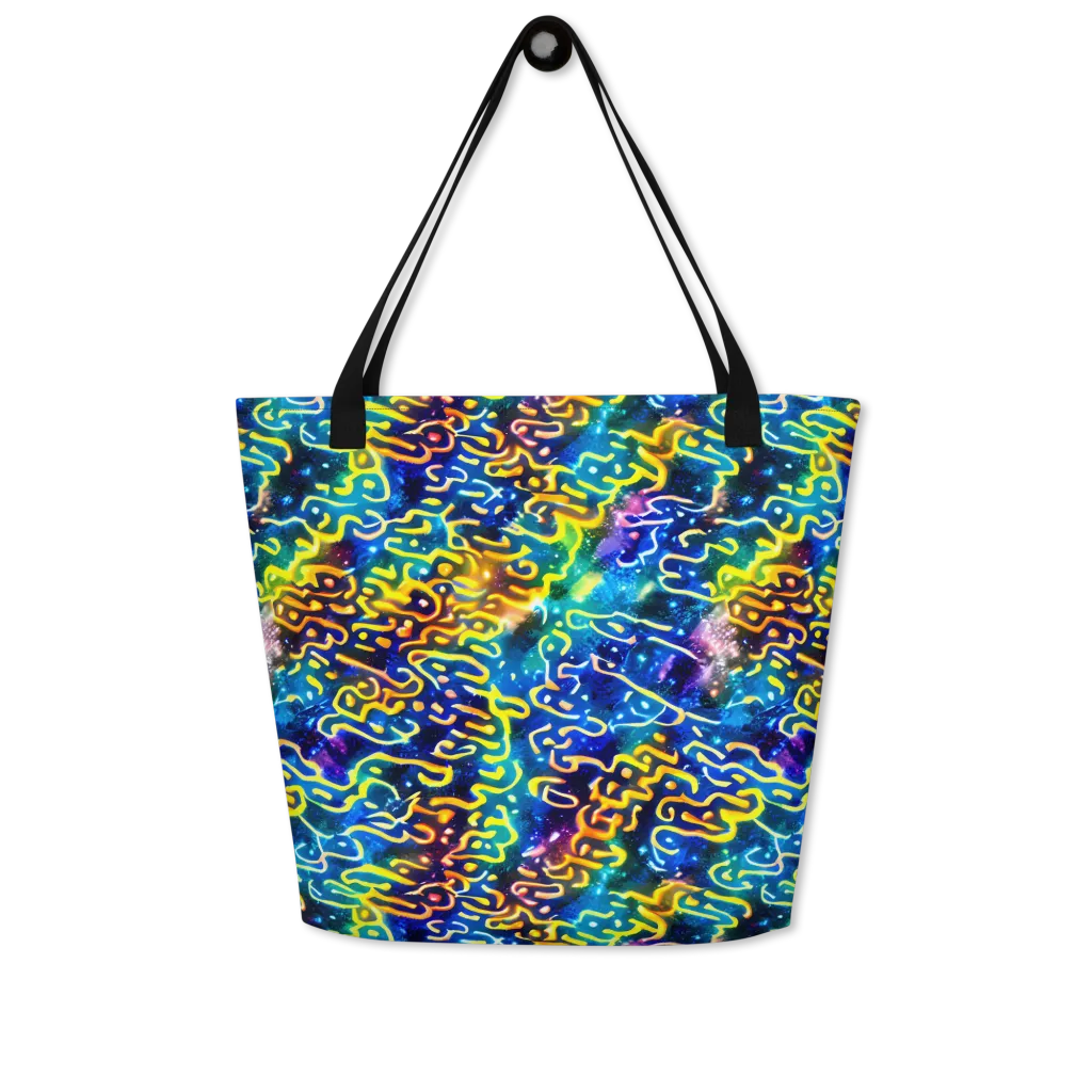 Astral Ampersand on Large Tote Bag W/ Pocket — Front