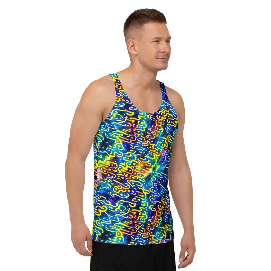 Astral Ampersand on Men's Tank Top — Right Front