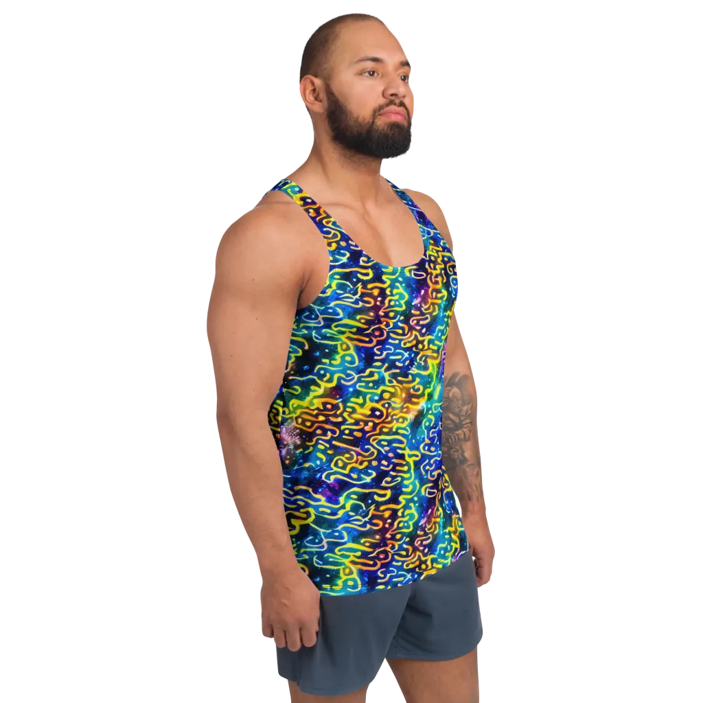 Astral Ampersand on Men's Tank Top — Right Front