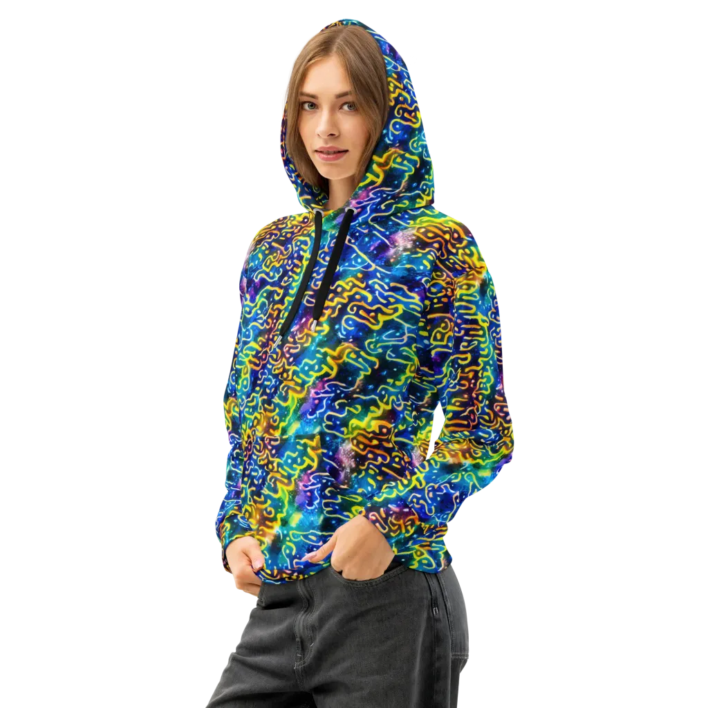 Astral Ampersand on Cotton Hoodie — Left Front