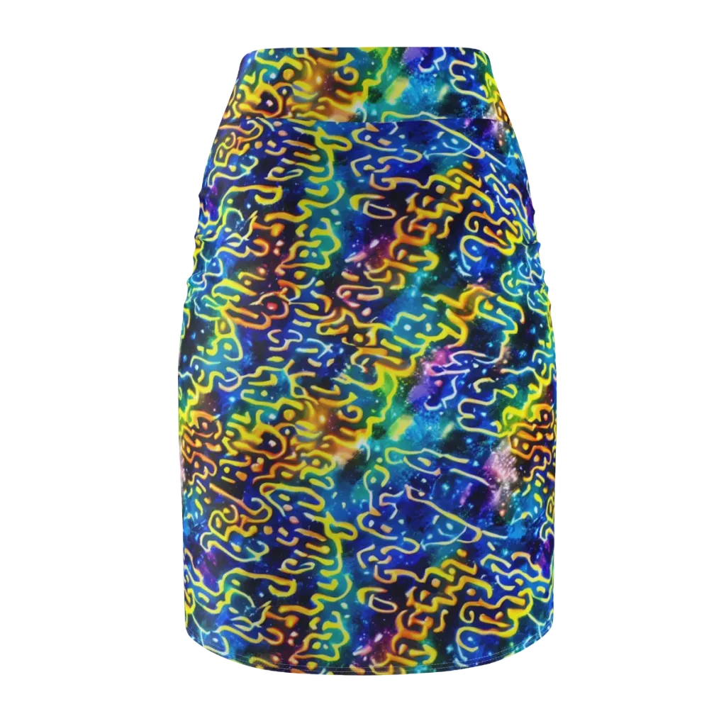 Astral Ampersand on Pencil Skirt — Back