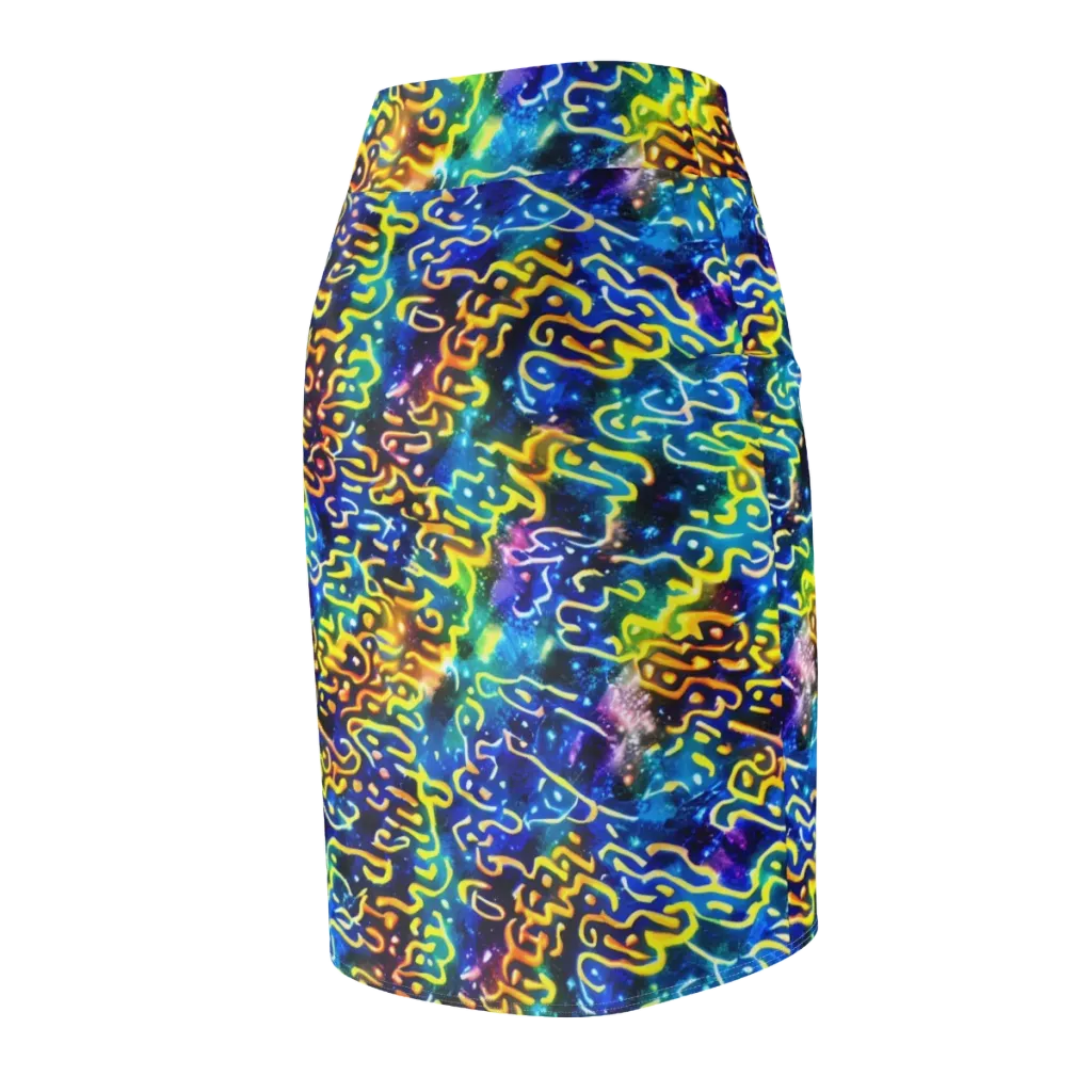 Astral Ampersand on Pencil Skirt — Back Side