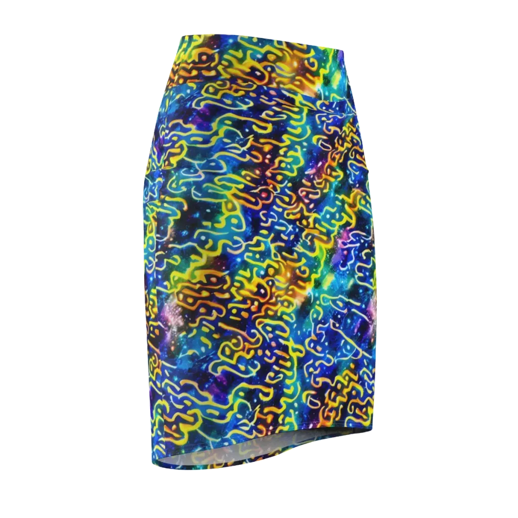 Astral Ampersand on Pencil Skirt — Front Side