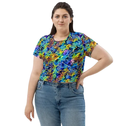 Astral Ampersand on a Crop Tee