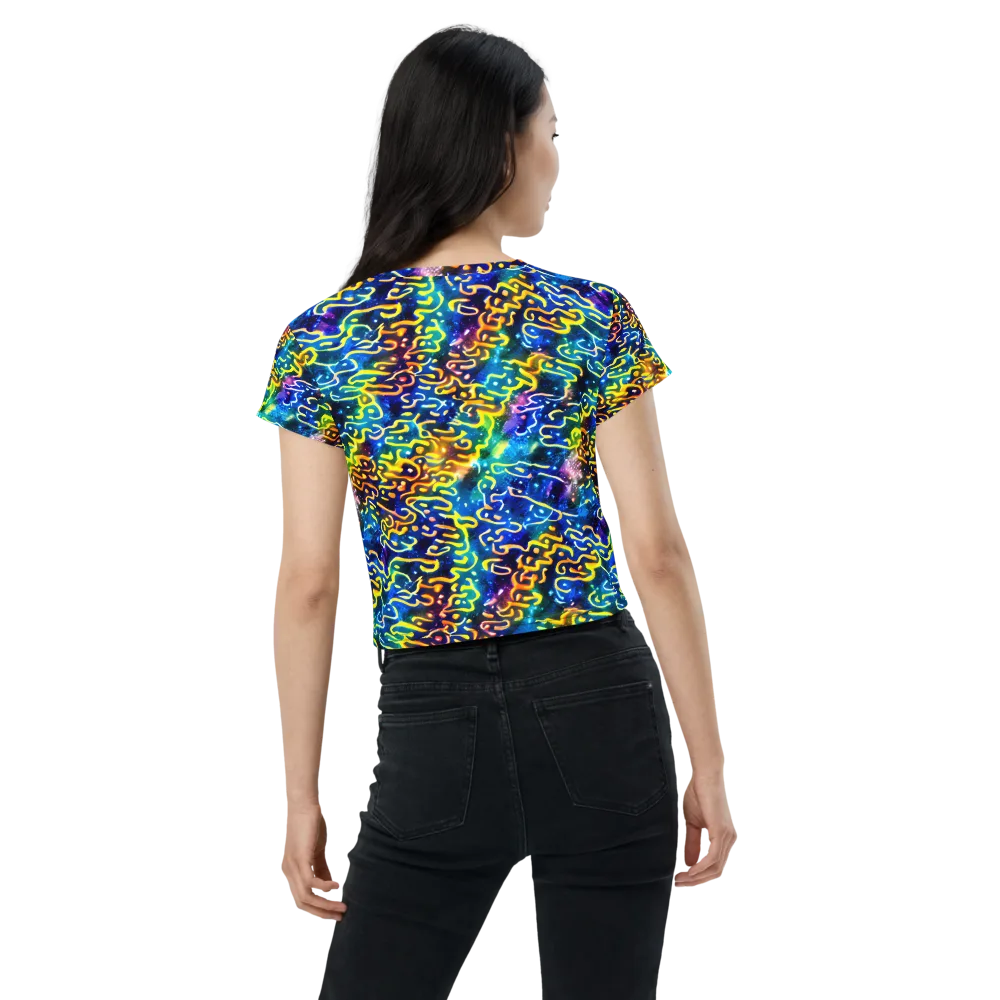 Astral Ampersand on Crop Tee — Back