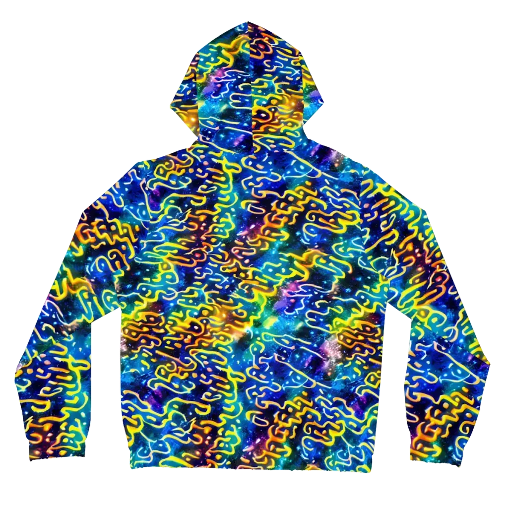 Astral Ampersand on Women's Full-Zip Hoodie — Back