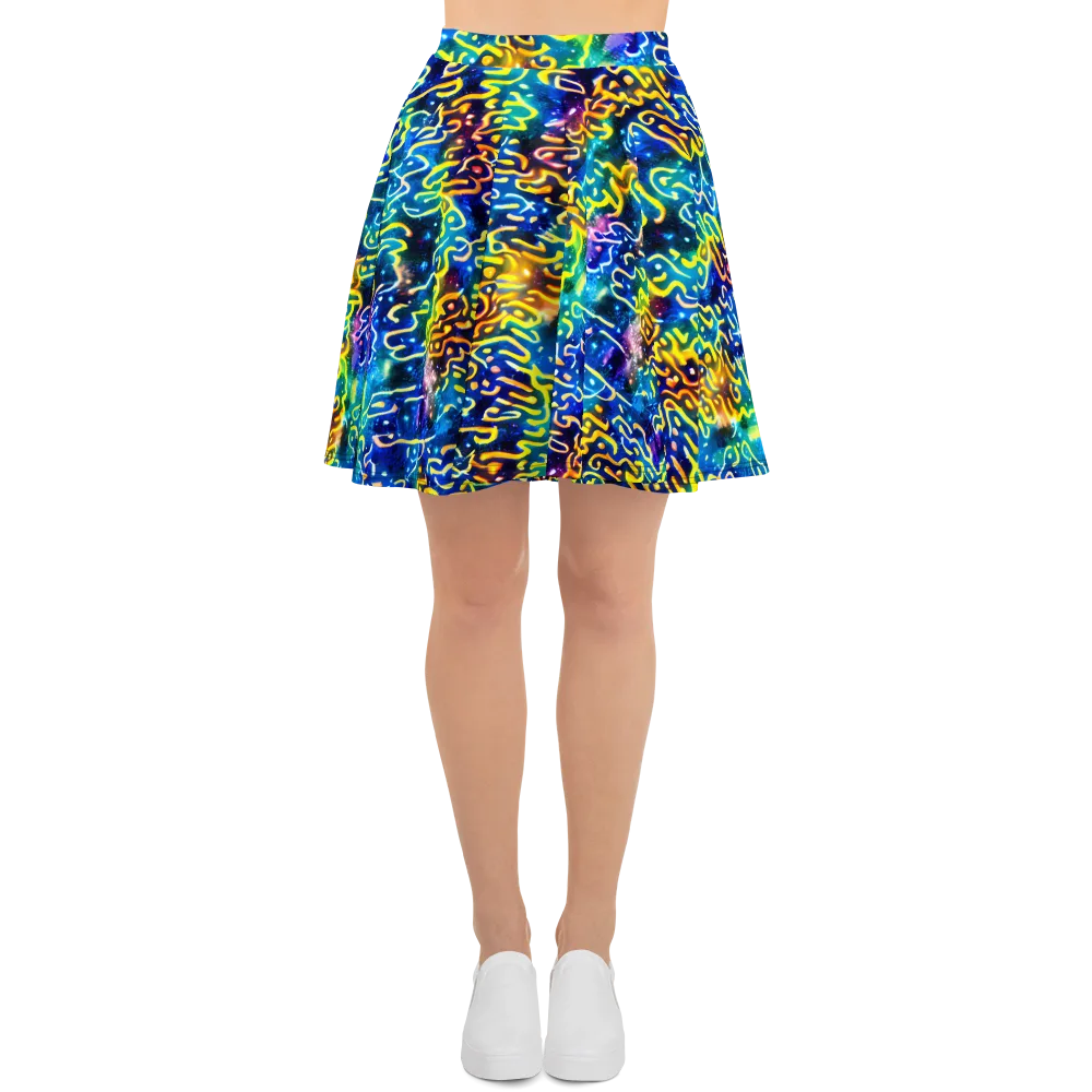 Astral Ampersand on Skater Skirt — Front