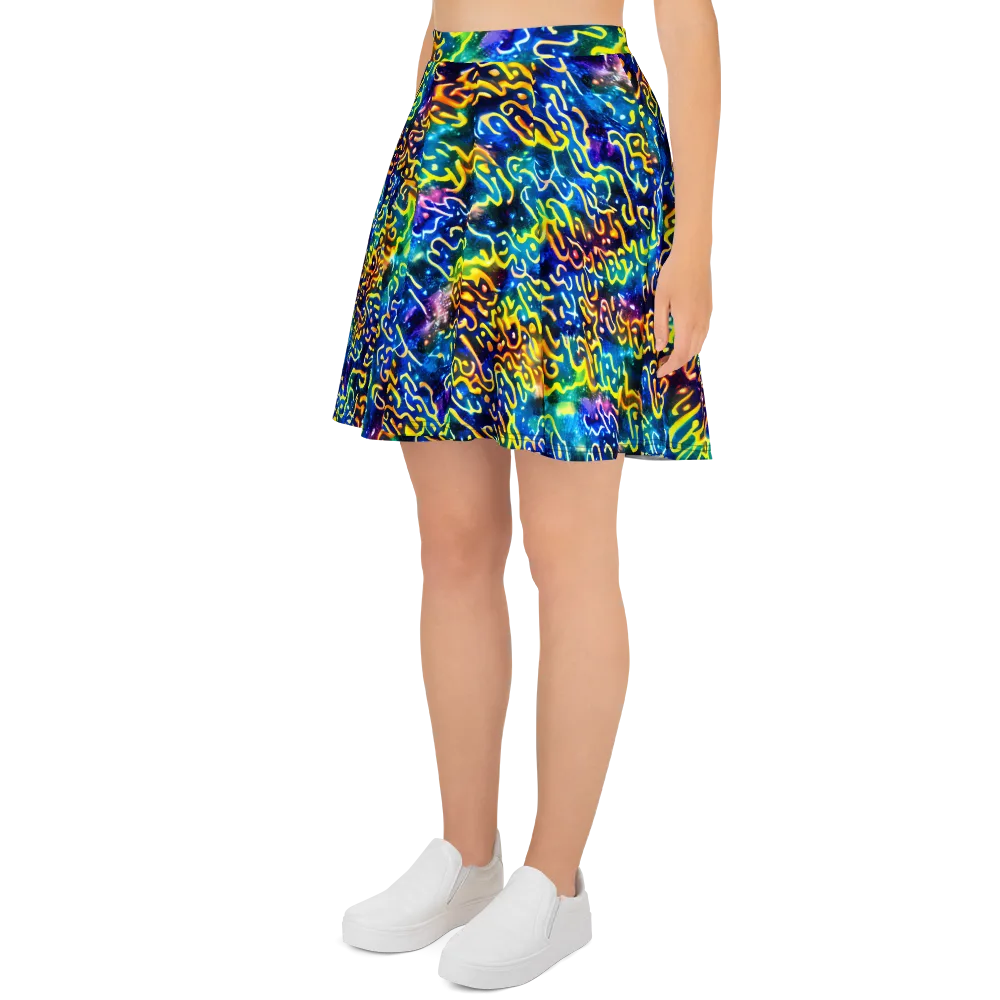 Astral Ampersand on Skater Skirt — Left
