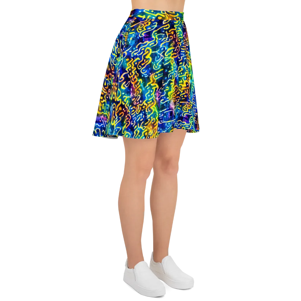 Astral Ampersand on Skater Skirt — Right